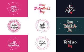 Love word art design with a heart-shaped gradient background vector