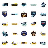 Dream Big High quality Vector Images for big dream brand positioning 25 pack