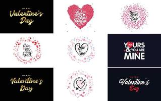 te amo letras dibujadas a mano con un diseño de corazón. adecuado para usar en diseños del día de san valentín o como un saludo romántico vector