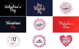 Be My Valentine lettering with a heart design. suitable for use in Valentine's Day cards and invitations vector