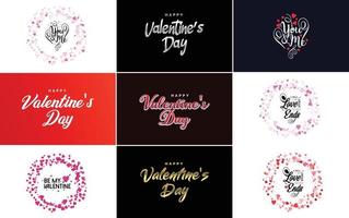 Love word art design with a heart-shaped gradient background vector