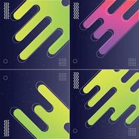 Minimal Geometric Backgrounds Pack of 4 Dynamic Shapes Composition vector