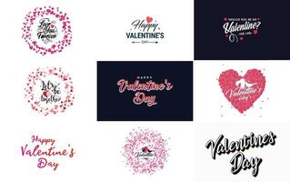 Be My Valentine Valentine's holiday lettering for greeting card vector