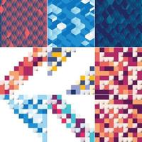 Abstract colorful square background vector