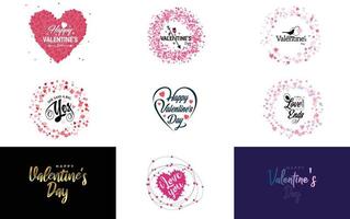 Be My Valentine Valentine's holiday lettering for greeting card vector