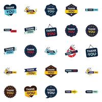 25 Fresh Vector Elements for Thank You Cards and Notes
