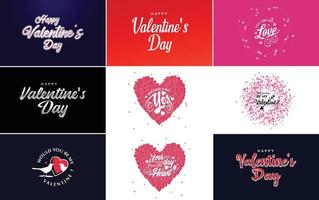 Be My Valentine lettering with a heart design. suitable for use in Valentine's Day cards and invitations vector