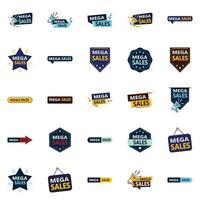 25 Unique Vector Designs in the Mega Sale Bundle   Perfect for Advertising and Promotion