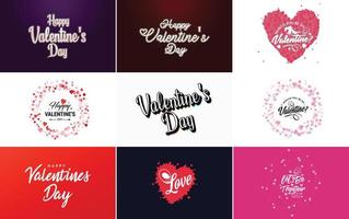 Love word art design with a heart-shaped background and a sparkling effect vector