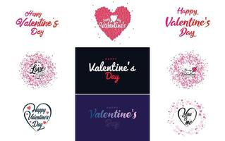 Be My Valentine lettering with a heart design. suitable for use in Valentine's Day cards and invitations vector