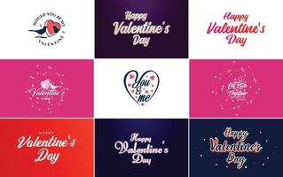 Love word art design with a heart-shaped background and a bokeh effect vector