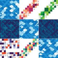 Abstract colorful square background vector