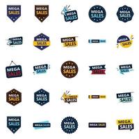 Mega Sale 25 Versatile Vector Banners for All Your Sales Needs