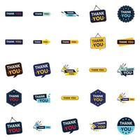 Thank You 25 High quality Vector Elements to Show your Recognition