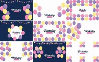 Happy Birthday design with a vintage. typewriter font and a paper texture background vector