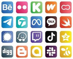 20 Unique Social Media Icons such as swift. facebook. mothers and meta icons. Versatile and premium vector