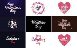 Love word art design with a heart-shaped background and a bokeh effect vector