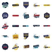 25 diseños de vectores profesionales en el paquete de oferta especial perfecto para promociones y publicidad