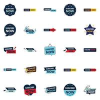 25 High-Converting Subscribe Now Graphic Elements vector