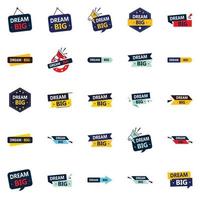 Dream Big 25 Vector Images to inspire and empower 25 pack