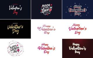 Be My Valentine lettering with a heart design. suitable for use in Valentine's Day cards and invitations vector