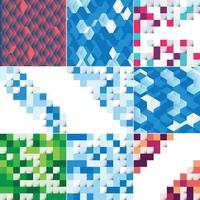 Seamless pattern of colorful blocks with shadow eps10 vector format