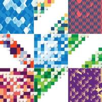 Vector background with an illustration of abstract squares suitable for use as a background design in posters. flyers. covers. and brochures