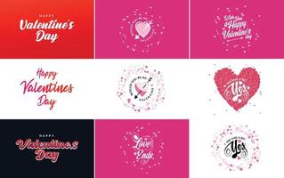 Be My Valentine Valentine's holiday lettering for greeting card vector