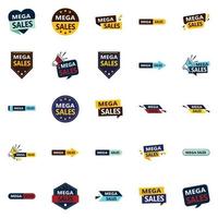 Mega Sale Vector Pack 25 High Quality Banners for Product Designers