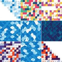 Abstract colorful square background vector