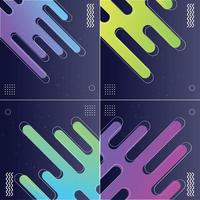 Cool and Modern Abstract Gradient Shape Designs vector