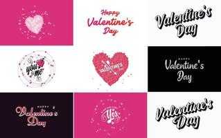 Love word art design with a heart-shaped background and a sparkling effect vector