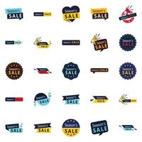 25 Unique Season Sale Designs for Promoting Offers and Deals vector