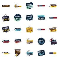 25 Eye-catching Final Sale Graphic Elements for Email Campaigns vector