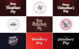 Be My Valentine lettering with a heart design. suitable for use in Valentine's Day cards and invitations vector