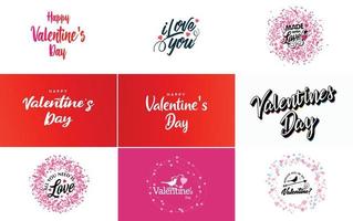 Love word art design with a heart-shaped background and a sparkling effect vector