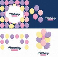 Happy Birthday in a bold. geometric font with a pattern of birthday candles in the background vector