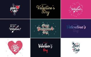 Love word art design with a heart-shaped gradient background vector