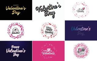 Be My Valentine Valentine's holiday lettering for greeting card vector