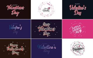 Love word art design with a heart-shaped background and a bokeh effect vector