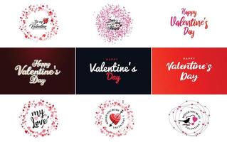 Be My Valentine Valentine's holiday lettering for greeting card vector