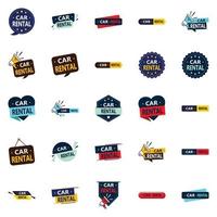 Car Rental 25 Innovative vector elements for a bold brand image