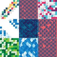 Abstract colorful square background vector