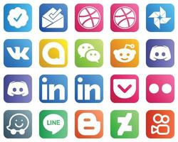 20 Social Media Icons for Your Business such as yahoo. pocket. reddit and professional icons. Customizable and unique vector