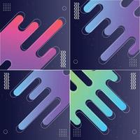 Vector Patterns with Diagonal Stripes Pack of 4 Abstract Backgrounds