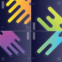 Cool and Modern Abstract Gradient Shape Designs vector