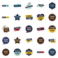 25 Fresh Vector Designs for Thank You Notices