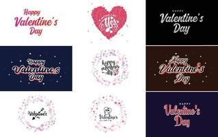 Love hand-drawn lettering with a heart design. Suitable for use as a Valentine's Day greeting or in romantic designs vector