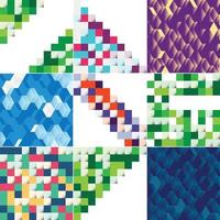 Seamless pattern of colorful blocks with a shadow effect EPS10 vector