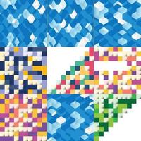 Abstract pattern set vector